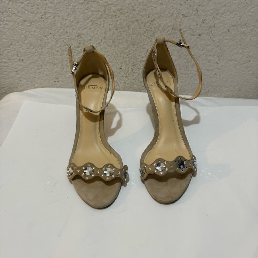 Alexandre Birman Heels Suede heel sandals with crystals